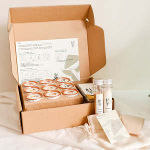 Rustea Tea Gift Set / Rustea Kotak Bulat Kecil Hadiah Teh Set