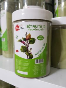 Bột tía tô nguyên chất (Hộp 250g) bột rau tía tô cho người bị gút ho hen mụn trứng cá bột rau củ sấy lạnh