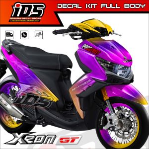 Terbaru Decal Xeon GT 125 Full Body Stiker Xeon GT 125 Full Body Desain Gradasi