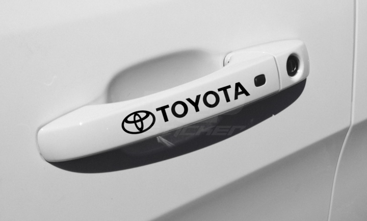 4 PCS TOYOTA CAR HANDLE CAR STICKER KERETA PINTU HANDLE TOYOTA VIOS ...