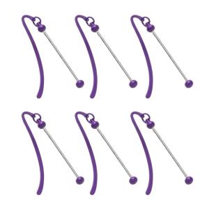 6 miếng đánh dấu trang sách bằng kim loại beadable cuốn sách đánh dấu handmade bookmarks móc Bookmark đánh dấu trang Charm Mặt dây chuyền