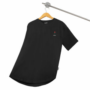 Otsky Kaos Pria Logo Bordir Nature Series Cotton 24s Polos Pendek Katun