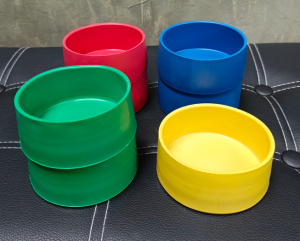 DWare PET BOWL 9.5cm hard plastic for dog cat chicken farm poultry