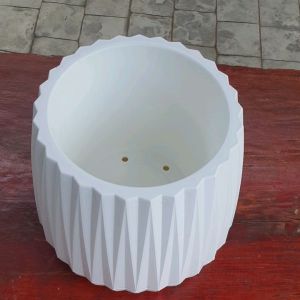 กระถางทรงหยด มีจานรอง หรู 7 ตัว ดูแพง กระถาง Minimal มินิมอล