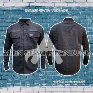 Kemeja Tactical W-TAC Bahan Drill Cotton - Kemeja Kantor - Kemeja Taktikal Lengan Panjang