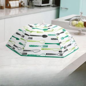 [Loveme 258]Dining Table Warm Aluminum Foil Dustproof Dish Cover Restaurant Foldable Cold Food Cover 可折叠保温菜罩
