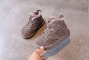 Boys New Kids Thickened Warm Snow Boots genuine leather Winter Comfortable Girls Antiskid Cotton Boots 1-15 Years Old2026
