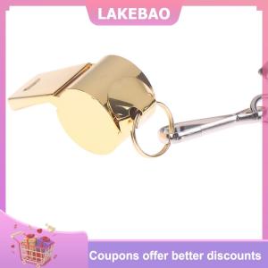 【LAKEBAO】 Vàng Thép không gỉ Dây còi treo cổ ngoài trời cứu hộ còi