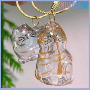 【Enthusiasm】🌟🌟【Hot Sale】🎈 ที่เก็บผมรูปแมวพวงกุญแจแบบพกพาทำมือตุ๊กตารูปแมวอุปกรณ์เสริมพวงกุญแจ