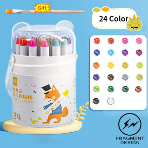 F&D 12/24/36/48 Colors plastic crayons For Kids Painting Safe Non-Toxic Washable Not Dirty Hand Crayon Whith Case