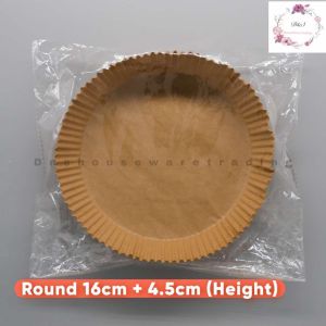 🇲🇾 Disposable Air fryer Special Paper Tray Oil-absorbing Oven Paper  空气炸锅专用纸盘吸油纸烘焙硅油纸垫纸托食品级防油烤箱