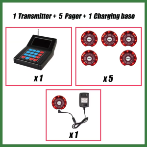 YARMEE Wireless Restaurant Calling System Guest Queue Pager System Beeper Coasters Suitable Food Truck Bar Coffee Church Hotel