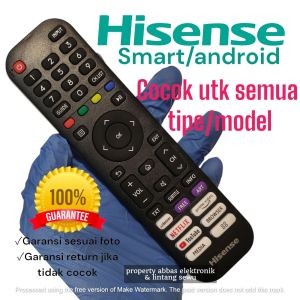 Remote HISENSE smart tv android tv PRIME VIDEO lcd led tv hisene remot HISENSE vidaa vida smart E4 E5 SERIES