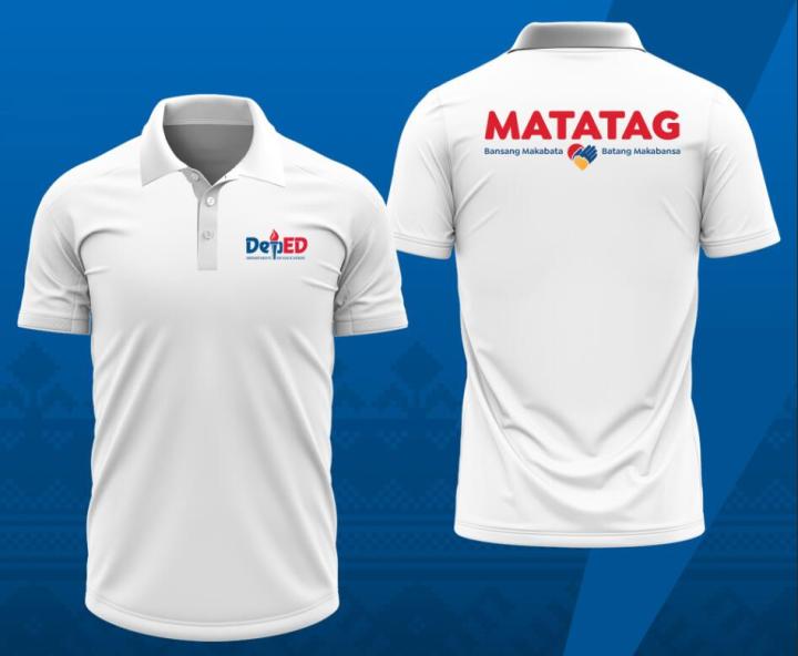 White Minimalist Personalized Trend Customization Matatag Deped Education 3d Polo Shirt Lazada Ph 0594