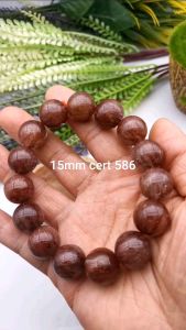 高级红铜满发晶手串 8/9/10/11/12//14/15mm (附证书/With Cert) High Grade Full Red Copper Rutilated Bracelet