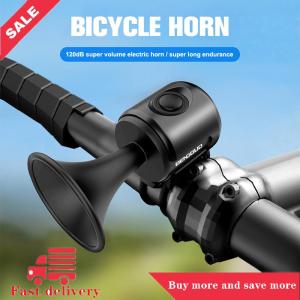 [COD]Flash Delivery Bike Electronic Loud Horn 120 db Warning Safety Electric Bell Police Siren Bicycle Handlebar Alarm Ring Bell Cycling Accessories