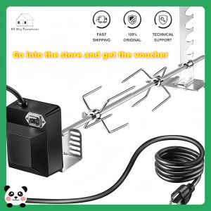 BBQ Grill Roaster Electric Motor Goat Pig Chicken BBQ Spit Rotisserie Outdoor Barbecue Stainless Steel