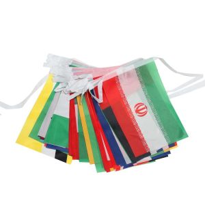 Bendera 100 Negara/100pcs Country Flag/Bendera Negara Dunia Renceng/Bendera Renceng Dekorasi Untuk Lebar Cafe Hotel Dekorasi