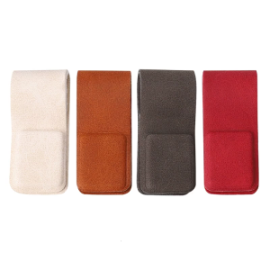 Magnetic Earphone Cable Clip Leather Wire Organizer Flexible Winder Management for Headphones Wire USB Cable Clip