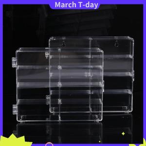 March กล่องเก็บของโปร่งแสงติดผนังรถยนต์กันฝุ่น1:64กล่องแสดงรถอะคริลิคสำหรับรถยนต์โมเดลรถ1ชิ้นกล่องเก็บของเล่น