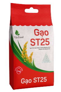 Gạo ST25 Việt Nhật Foods - Canh tác vùng lúa tôm - Cơm dẻo thơm ngon- Giá Sỉ Date mới