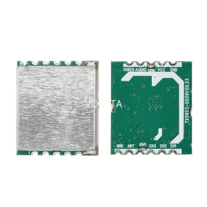 โมดูลเครื่องส่งสัญญาณเสียงและวิดีโอไร้สายแบบ8CH สำหรับ FPV UAS DC 3.3V 5.8G 200MW TX5823