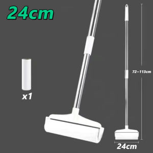 Sticky Hair Roller แปรงลูกกลิ้งก้านยาวดูดผมสิ่งศักดิ์สิทธิ์บนเตียงทำความสะอาดเส้นผมบนพื้นรู้สึกลูกกลิ้งกระดาษฉีกขาด