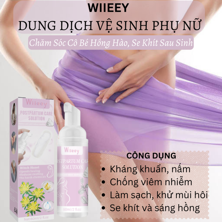 Dung Dịch Vệ Sinh Phụ Nữ Cao Cấp WIIEEY Dạng Bọt Giúp cô bé Sạch Thoáng ...
