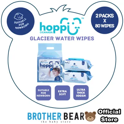 HOPPI Baby Wet Wipes / Antibacterial Wet Wipes / Glacier Water Wet Wipes | BABY BROTHER BEAR