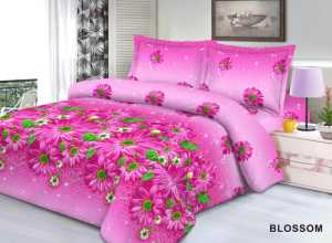 Seprei Motif Blossom Ukuran 120X200 - Sprei Bunga Pink 4 Kaki