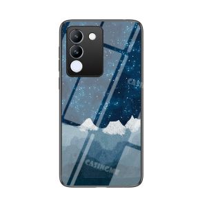 สำหรับ Vivo V29e 5G 2023กระจกเทมเปอร์เคสโทรศัพท์เคสประกบหลังแบบแข็งบางปลอกกันกระแทกเคสโทรศัพท์ Vivo V29e V 29V V29E VivoV29E V 29E V29 E 5G 2023เคส