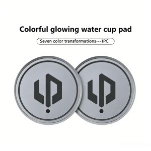 kkmf LED Car Cup Holder Coaster Colorful Light Pad For Leapmotor C11 C10 C16 C01 T03 S01 Auto Interior Accessories P9M4Y