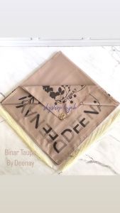 Skyshop Hijab Binar Series By Deenay Size 115 X115cm Voal Finishing Sewing kerudung segiempat motif