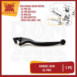 Handel Rem GL PRO Kanan Hitam (PSP) Handle Hendel Brake Tuas Tarikan Rem Depan Bagian Kanan Honda