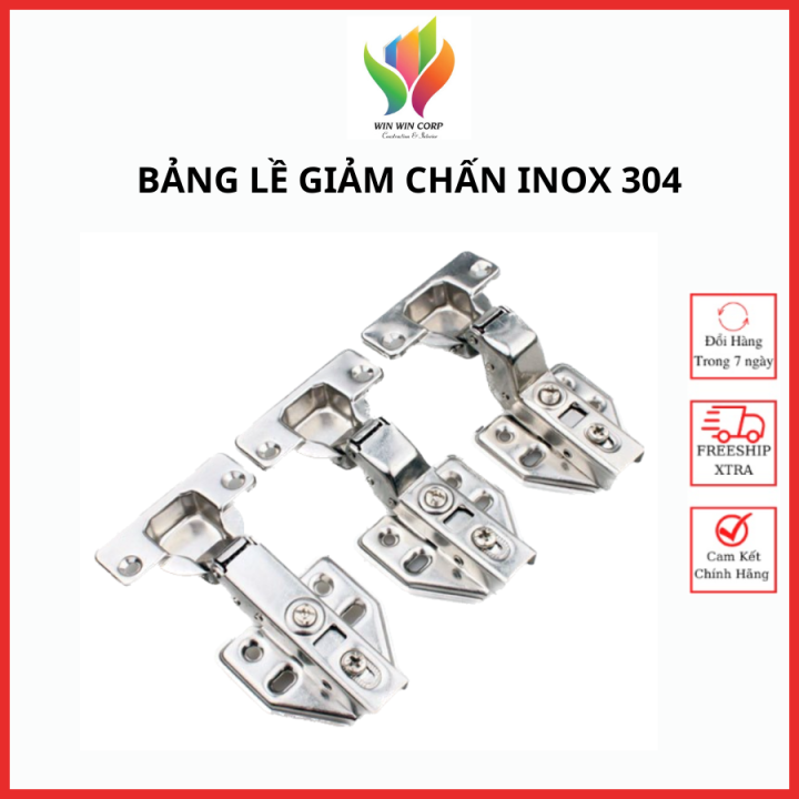 Bản lề bật giảm chấn inox chống rỉ, bản lề cửa tủ bếp chống ăn mòn cao ...