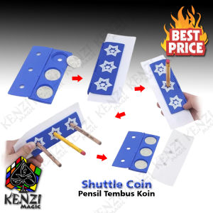 Shuttle Coin Alat Sulap Pencil Through Coin Alat Sulap Koin - KZ269