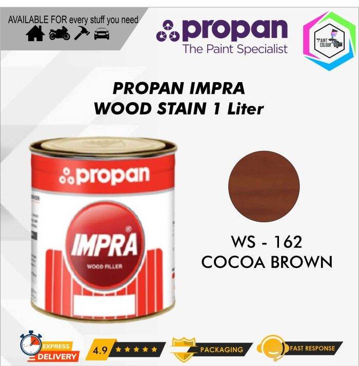 IMPRA WOOD STAIN WS 162 B - COCOA BROWN 1 Liter | Lazada Indonesia