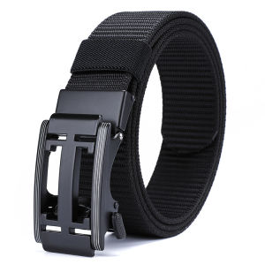 Tactical Belt 2024SWAT Combat Military Equipment Men Nylon Metal Buckle Knock Off Belts Carry Waist Belt 120cm black