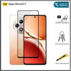 PAKET Tempered Glass Reno 12 F Anti gores Pelindung Layar Pengiriman Cepat Promo Di AlvaCaseAcc