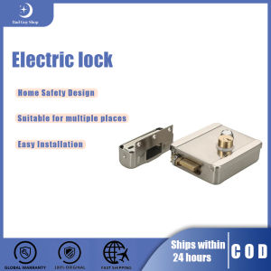 Smart Electric Gate Lock Metallic Secure Electric Door Lock Access Control System for Home Apartment Warehouse Office