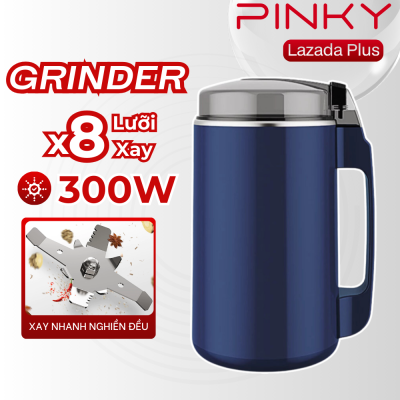 Máy Xay Hạt Khô Công Suất 300W Cối Xay Bằng Thép Không Gỉ Xay Các Loại Hạt Và Gia Vị Khô