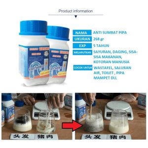 WILD TORNADO Sink and Drain Cleaner Powder Pelancar Pipa Tersumbat - ANTI MAMPET SALURAN AIR / ANTI SUMBAT SANGAT COCOK UNTUK WC & WASTAFEL / BUBUK ANTI MAMPET BAK CUCI PIRING SALURAN KAMAR MANDI / CAIRAN PELANCAR SALURAN PIPA YANG MACET DAN MAMPET