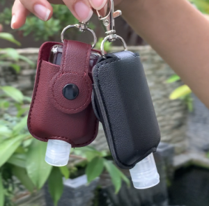 GOOD DAZE Hand Sanitiser Holder/ Hand Sanitizer Case/ Key Chain/ Pocketbac Holder with Bottle