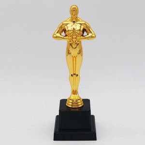 (In stock) Gold Plated Trophy Little Golden Man Trophy Competition Souvenir Trophies Statuette For Award CeremonyDecorationsParty Props