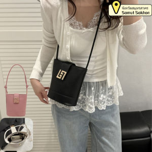 Belfoyer 【สต็อกท้องถิ่น】กระเป๋าถัง minimalist ขั้นสูง กระเป๋าไหล่หนัง PU ของผู้หญิง กระเป๋า crossbody แฟชั่นวินเทจ กระเป๋าสายพานไหล่ปรับได้