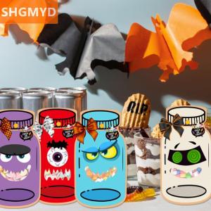 [COD] SHGMYD 9 18Sets Scary Ghost Pumpkin Happy Halloween Candy Gift Bags Trick Or Treat Bag Party Decorations Favor Goodie Gift Wrapping Bag
