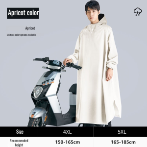 Stormproof Riding Oxford Cloth Raincoat Long Fullbody Raincoat Electric Car With Sleeve Rain Poncho