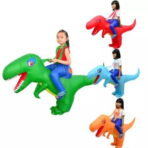 LOlanta Baby Kids Inflatable Dinosaur T-REX Costume Toddler Halloween Birthday Gift Dress Up  Boys Girls Kindergarten Garden Performance Clothing