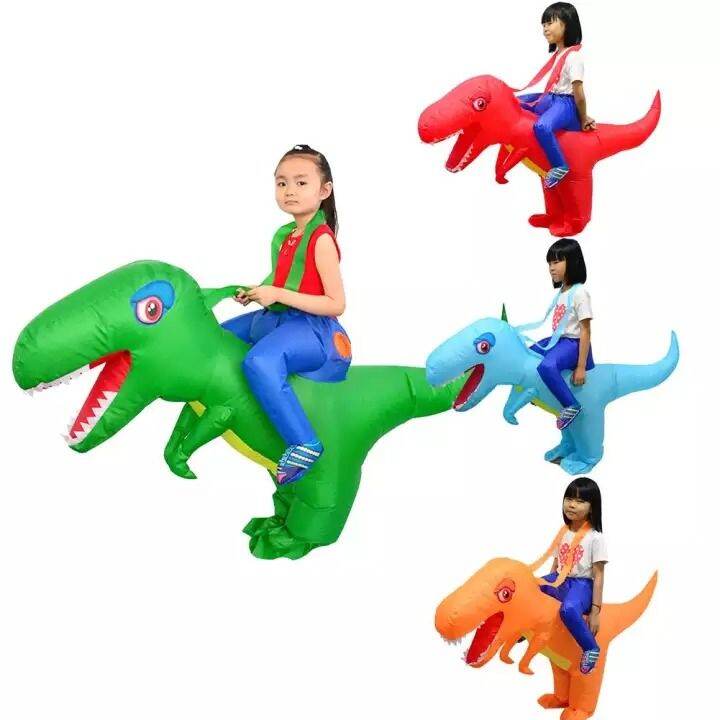 Lolanta เด็กทารก Inflatable ไดโนเสาร์ T-REX เครื่องแต่งกายเด็กวัยหัดเดินวันฮาโลวีนชุดของขวัญ Up เด็กอนุบาล Garden ชุดเชียร์ลีดเดอร์