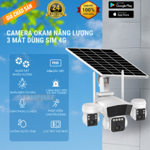 [Bảo hành 24 tháng] Camera WIFI YOOSEE 3 Mắt PTZ  Siêu Nét Đàm Thoại 2 Chiều Zoom 8X Ban Đêm Màu - Hàng nhập khẩu
